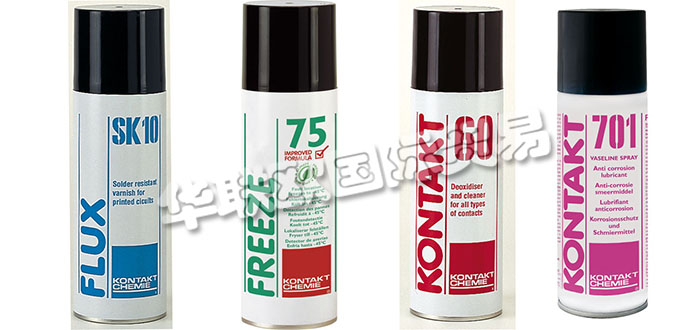 德國(guó)KONTAKT CHEMIE公司主要供應(yīng)：德國(guó)KONTAKT CHEMIE清潔劑,KONTAKT CHEMIE助焊劑，潤(rùn)滑劑，防銹劑，稀釋劑，焊料吸收劑，冷卻劑噴霧，屏幕清潔劑等產(chǎn)品。