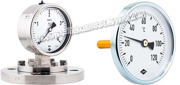 奧地利JAKO壓力表/溫度計產品詳細介紹